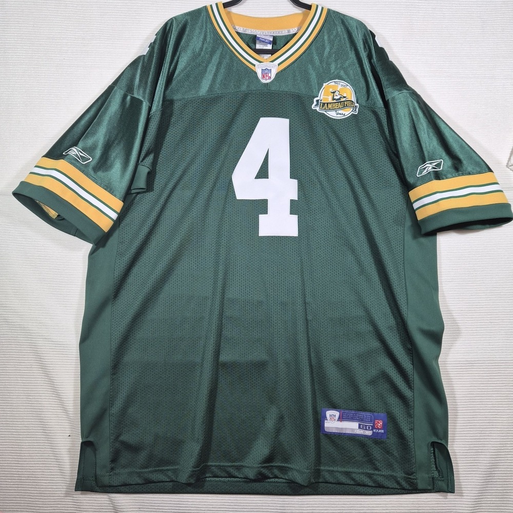Authentic‎ 2007 Brett Favre Green Bay Packers Reebok Jersey 60 "On Field" 4XL